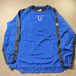 Vintage Puma Indianapolis Colts NFL Winbreaker Vented Side Zipper Size‎ Medium